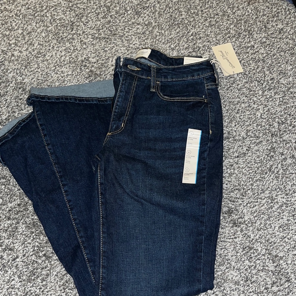 Universal Thread Women's Dark Blue Flare Jeans
